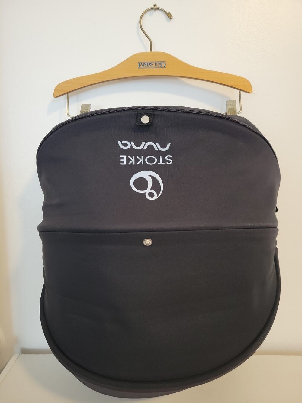 (NO FRAME) Stokke Pipa By Nuna Infant Baby Black Fabric Canopy Sun Shade Visor